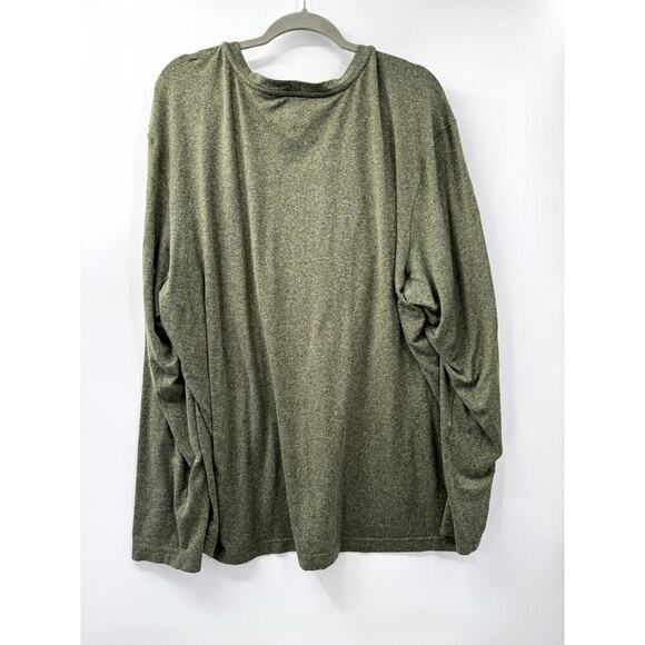REI Co Op Shirt Men's 2XL Olive Green Stretch Crew Neck Long Sleeve Pullover - Picture 2 of 5